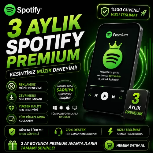  3 Aylık Spotify Premium Kodu